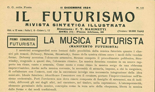 Come mare squarciato d'estate - Il futurismo musicale (settima parte) Immagine di apertura