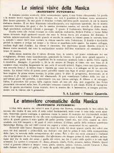 Come mare squarciato d'estate - Il futurismo musicale (settima parte) Le sintesi visive della Musica