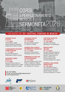 Corsi di perfezionamento estivi - Sermoneta 2026