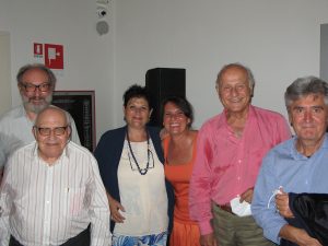 Elvidio Surian con Ballerini, Ciarlantini, la figlia Laura, Girelli e Masini