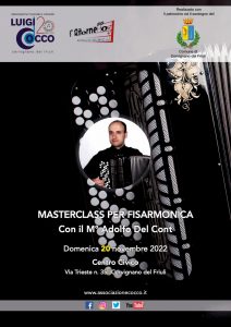 Masterclass Adolfo Del Cont Cervignano del Friuli 2022