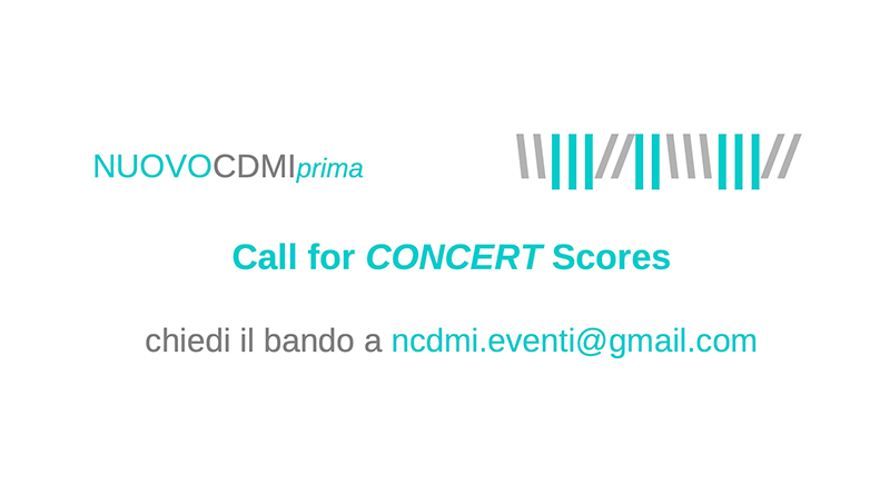 NCDMI - Call for Concert Scores 2020