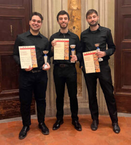 Trio Zazel-primo premio nella categoria "formazioni" della seconda edizione del Concorso di Interpretazione di Musica Contemporanea “Giulio Rospigliosi"