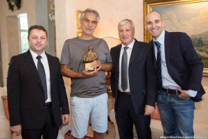 Andrea Bocelli e il premio Paolo Soprani