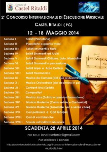 Concorso Internazionale di Esecuzione Musicale - Castel Ritaldi 2014