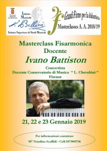 Ivano Battiston - Masterclass Istituto Superiore di Studi Musicali "Vincenzo Bellini" 2019