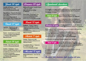 Programma Festival della fisarmonica di Fiemme e Fassa - Valli dell'Avisio