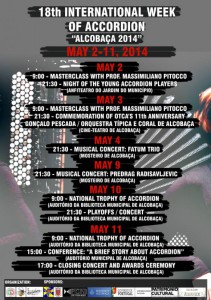 Programma International week of Accordion Alcobaça 2014