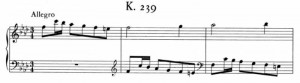 Sonata K239 (battute da 1 a 3)