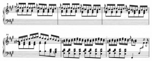 Sonata K24 (battute da 8 a 11) accordi dissonanti (battute 12 13) Possiamo notare la presenza del tetracordo andaluso nella linea del basso